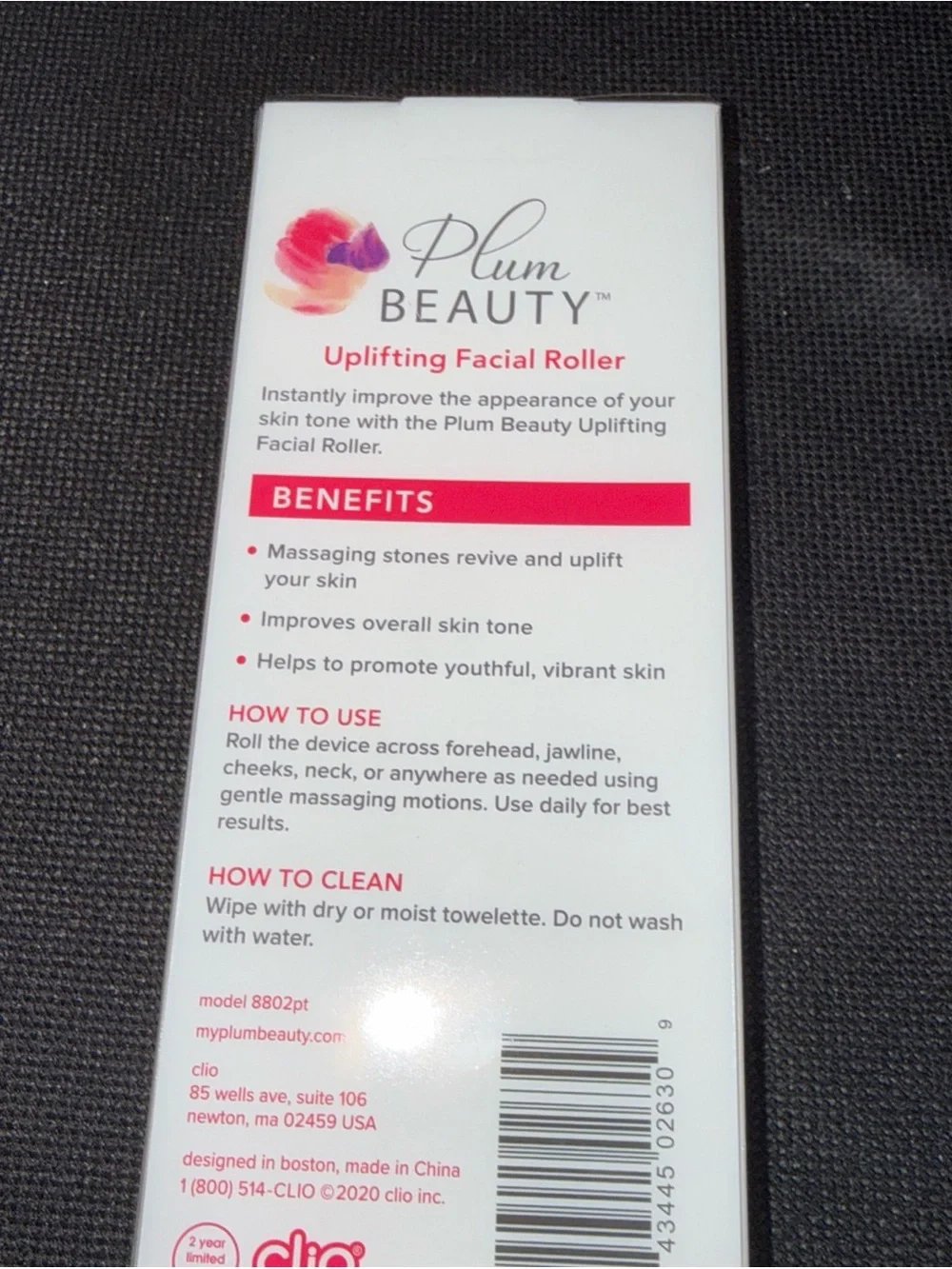 Plum Beauty Uplifting Facial Roller - Lavender